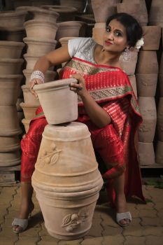 Woman With Jars